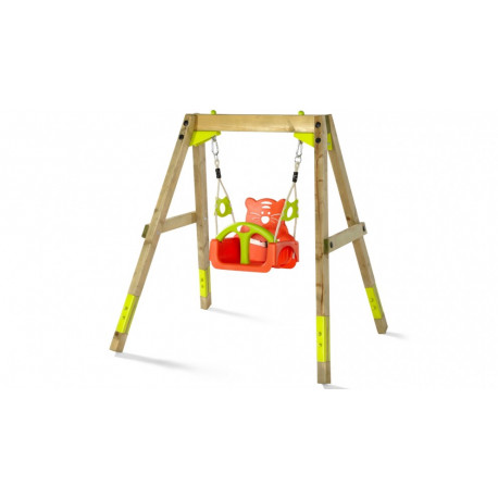 Προσαρμοζόμενη κούνια εξωτερικού χώρου Plum® Wooden Growing Swing Set