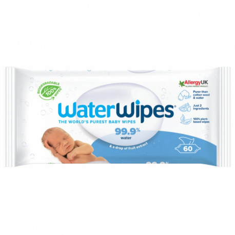 WaterWipes® βιοδιασπώμενα μωρομάντηλα 60 τεμαχία