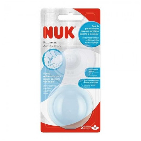 NUK® ασπίδες θηλής από σιλικόνη Medium με θήκη αποθήκευσης
