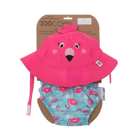 Σετ πάνα - μαγιό και καπέλο ZOOCCHiNi™ Franny the Flamingo 6-12 μηνών