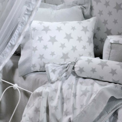 Σεντόνια DOWN TOWN BABY Starry Grey125 x 175 cm σετ των 3