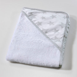Κάπα - μπουρνούζι DOWN TOWN BABY Starry Grey 75 x 75 cm