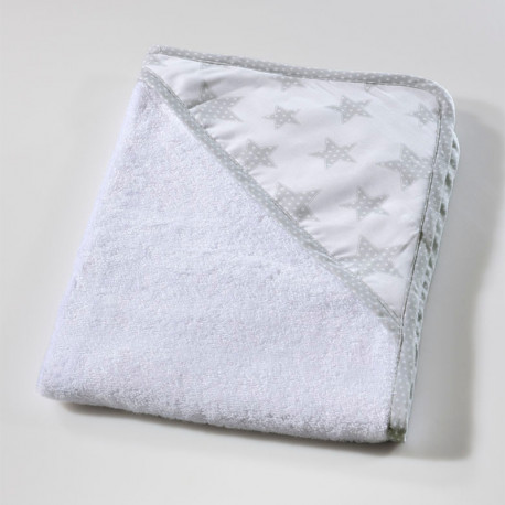 Κάπα - μπουρνούζι DOWN TOWN BABY Starry Grey 75 x 75 cm