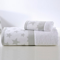 Πετσέτες DOWN TOWN BABY Starry Grey σετ των 2