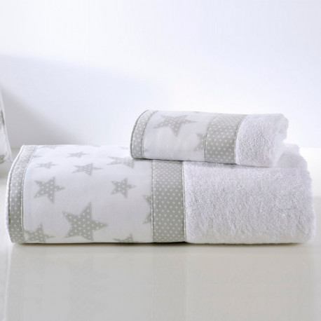 Πετσέτες DOWN TOWN BABY Starry Grey σετ των 2