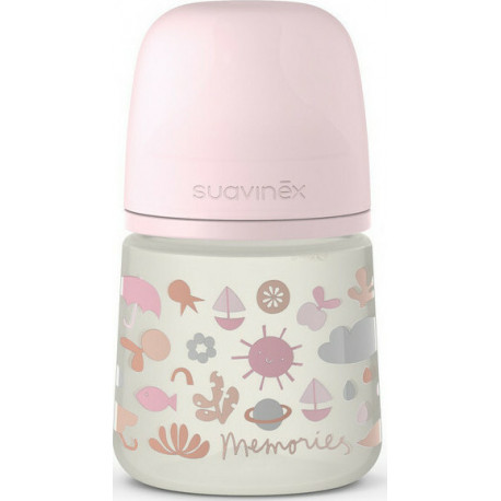 Suavinex μπιμπερό Memories Pink με θηλή Physiological SX PHY Pro 150 ml 0-3M