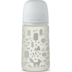 Suavinex μπιμπερό Fox Grey με θηλή Physiological SX PHY Pro 270 ml 3-6M