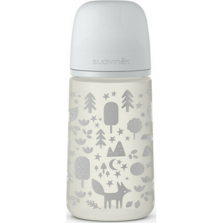 Suavinex μπιμπερό Fox Grey με θηλή Physiological SX PHY Pro 270 ml 3-6M