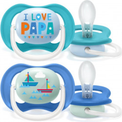 Philips-Avent πιπίλες Ultra Air 6-18M, σετ των 2 (SCF080/03)