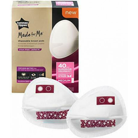 Tommee tippee επιθέματα στήθους μίας χρήσης Made for Me™ Medium 40 τεμάχια