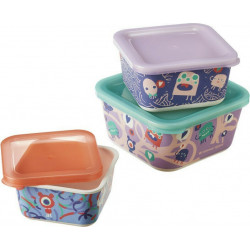 Tommee tippee δοχεία φαγητού Chompers Bamboo Snack Boxes σετ των 3