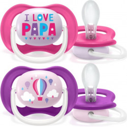 Philips-Avent πιπίλες Ultra Air 6-18M, σετ των 2 (SCF080/04)