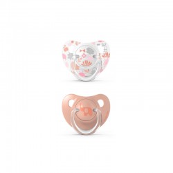 Suavinex πιπίλες Anatomical Memories Pink 6-18Μ, σετ των 2