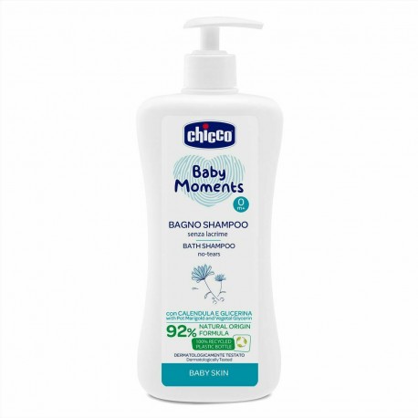 Chicco αφρόλουτρο - σαμπουάν Baby Moments 500 ml