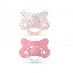 Suavinex πιπίλες Fusion Physiological Memories Scale Pink 4-18m, σετ των 2