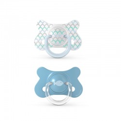 Suavinex πιπίλες Fusion Physiological Memories Scale Blue 4-18m, σετ των 2