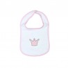 Σαλιάρα πετσετέ με velcro Baby Star Princess Ροζ