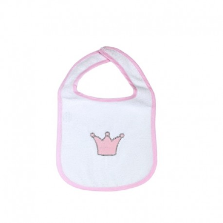 Σαλιάρα αδιάβροχη με velcro Baby Star Princess Ροζ