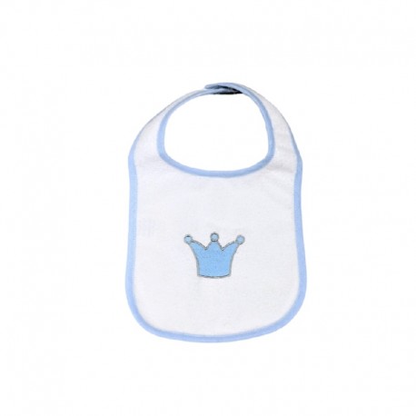 Σαλιάρα αδιάβροχη με velcro Baby Star Prince Σιέλ