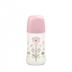 Suavinex μπιμπερό Gold Pink με θηλή Physiological SX Pro™ M 270 ml 3-6M
