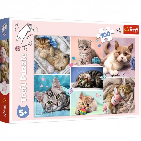 Παζλ 100 τεμαχίων Trefl Puzzle In the Cats World