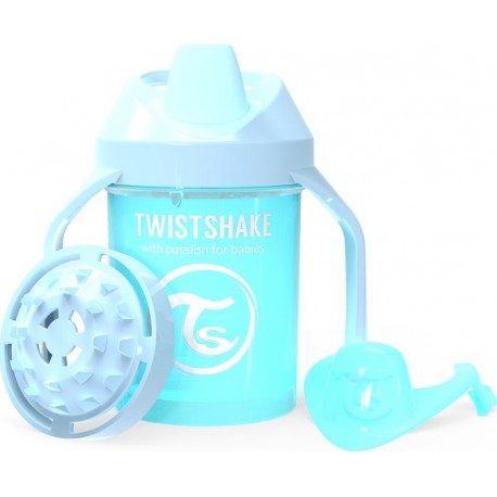 Twistshake Κύπελλο Mini Cup Pastel Blue με μίξερ φρούτων 230ml