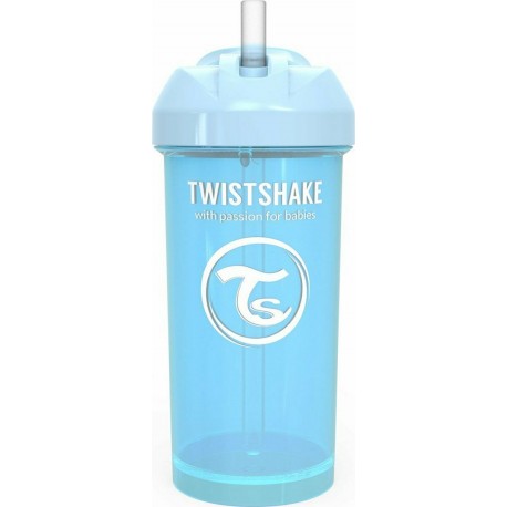Twistshake Κύπελλο Straw Cup Pastel Blue 360ml