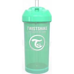 Twistshake Κύπελλο Straw Cup Pastel Green 360ml