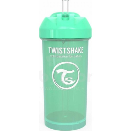 Twistshake Κύπελλο Straw Cup Pastel Green 360ml