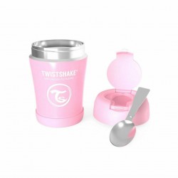 Twistshake Ισοθερμικό δοχείο φαγητού Pastel Pink 350ml