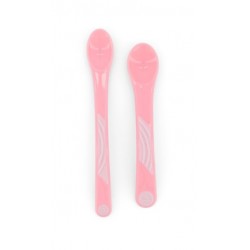 Twistshake Κουταλάκια σετ των 2 Pastel Pink 4m+