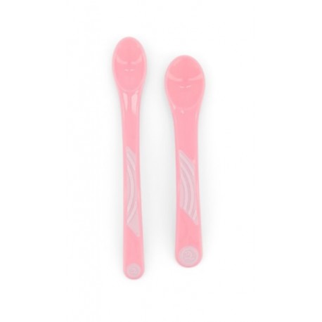 Twistshake Κουταλάκια σετ των 2 Pastel Pink 4m+