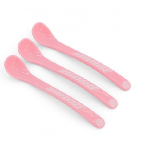 Twistshake Κουταλάκια σετ των 3 Pastel Pink 4m+