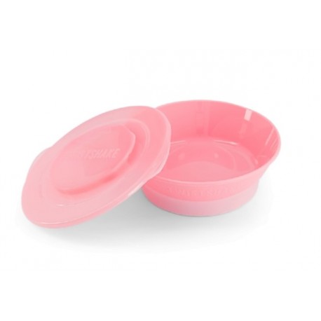 Twistshake Μπολ φαγητού αντιολισθητικό Pastel Pink 6m+