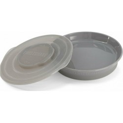 Twistshake Πιάτο αντιολισθητικό Pastel Grey 6m+