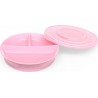 Twistshake Πιάτο αντιολισθητικό με χωρίσματα Pastel Pink 6m+