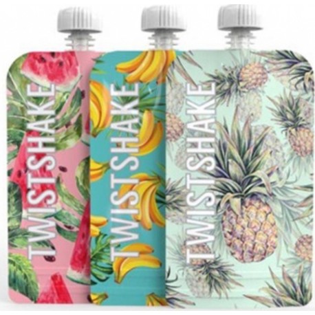 Twistshake Σακουλάκια φαγητού 3τμχ Fruit 220ml