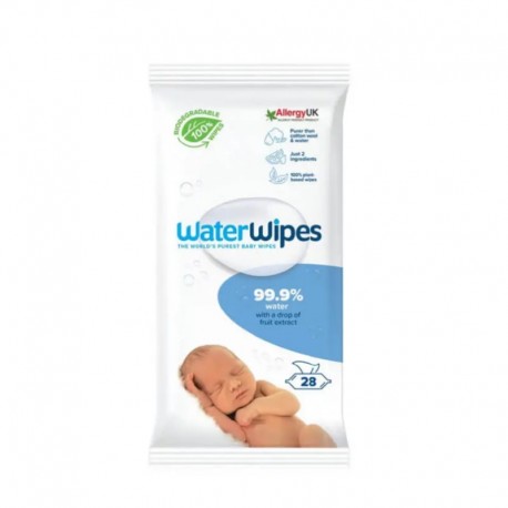 WaterWipes® βιοδιασπώμενα μωρομάντηλα 28 τεμαχία