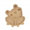 Miniland Ξύλινο πιάτο με χωρίσματα Frog