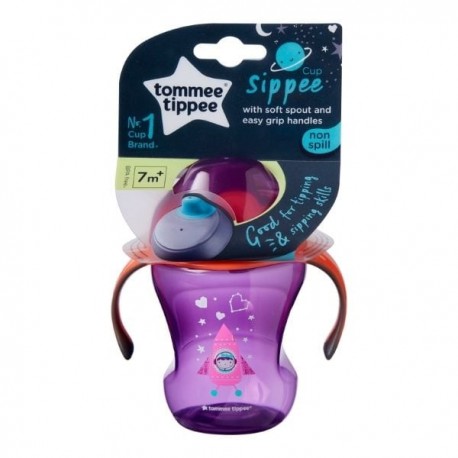 Tommee Tippee Εκπαιδευτικό κύπελλο με μαλακό στόμιο Ecomm Train Sippee cup Girl