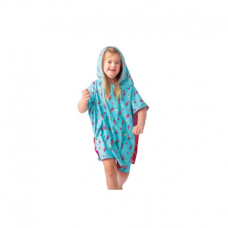 Πόντσο θαλάσσης διπλής όψης FlapJackKids Unicorn / Tropical  2-6 ετών