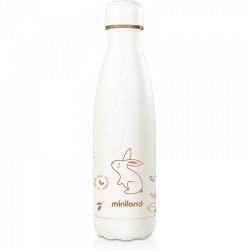Miniland Παγούρι θερμός Natur Bottle Bunny 500 ml