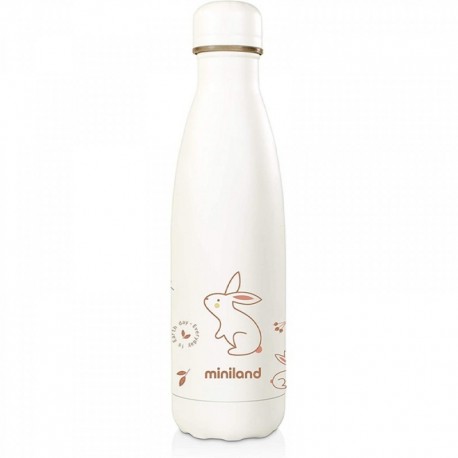 Miniland Παγούρι θερμός Natur Bottle Bunny 500 ml