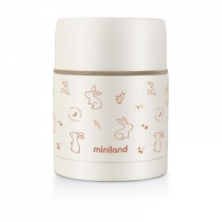 Miniland Θερμός φαγητού Natur Thermos Bunny 600 ml