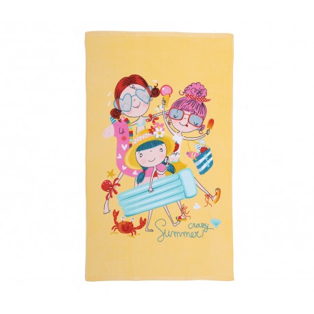 Πετσέτα θαλάσσης Nef-Nef Homeware Crazy Summer Girls 70x120 cm