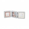 Διπλή κορνίζα για αποτύπωμα μωρού Baby Art My Baby Touch White