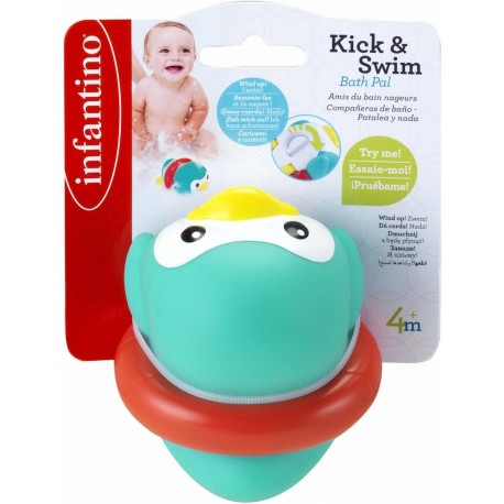 Κουρδιστός πιγκουΐνος μπάνιου Infantino® Kick & Swim Bath Pal Penguin