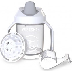 Twistshake Κύπελλο Mini Cup White με μίξερ φρούτων 230ml