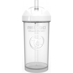 Twistshake Κύπελλο Straw Cup White 360ml