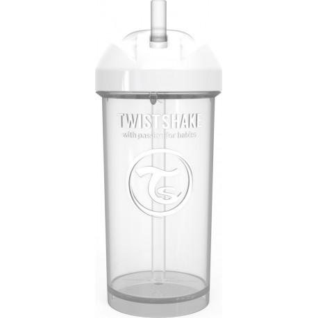 Twistshake Κύπελλο Straw Cup White 360ml